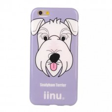 iPhone 6 6s 4.7 - iinu TPU Soft Cartoon Phone Protective Cover Case - Schnauzer